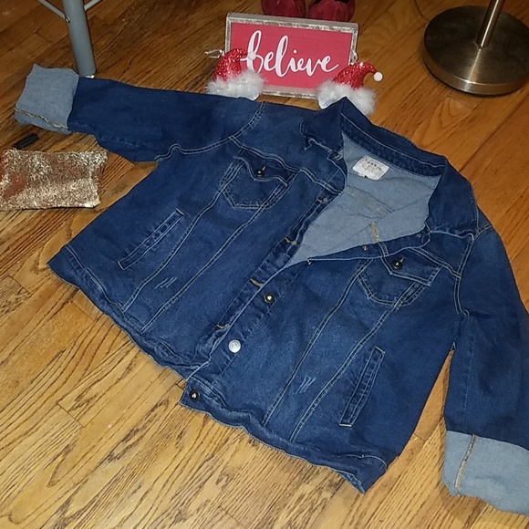 torrid Jackets & Blazers - NWOT Torrid Distressed Denim Jacket. Med Wash, Sz3